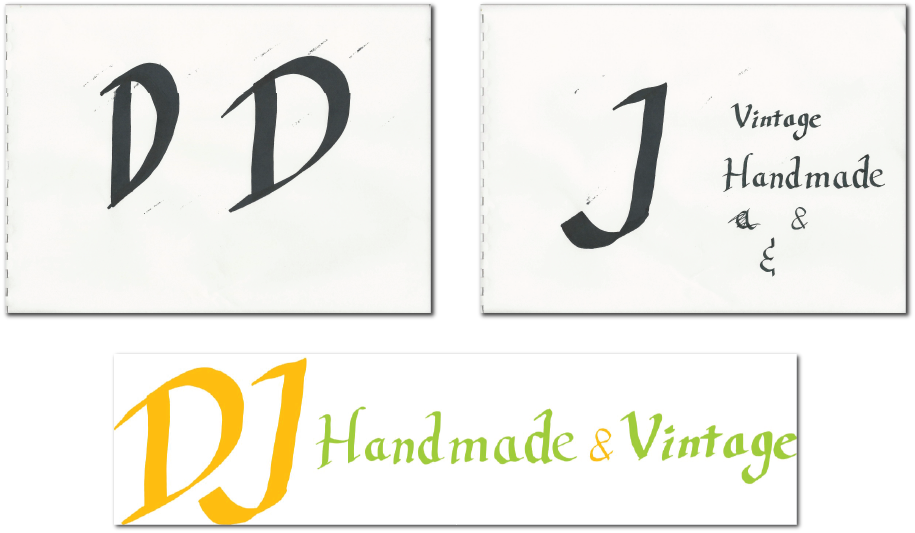 Handwritten caligraphy logo