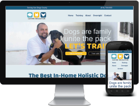 Canine Education, a page that I worked on with a team